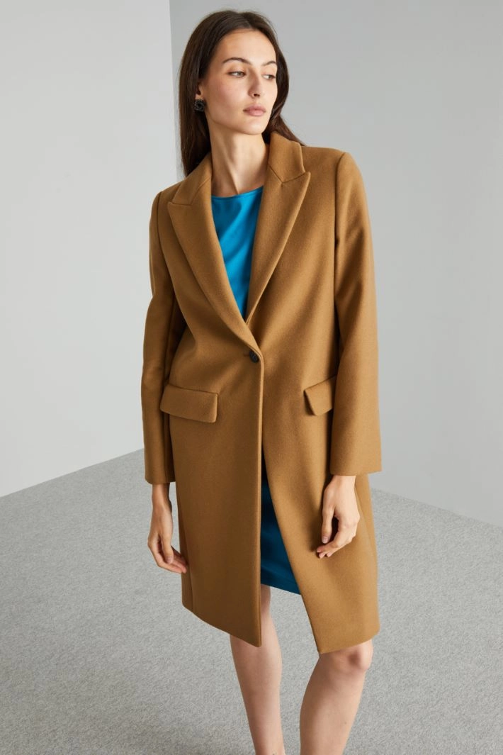 Pure wool cloth coat - CAMEL