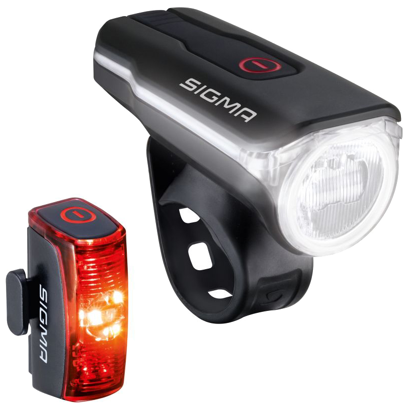 SIGMA Aura 60 / Infinity Set - Front Light + Rear Light - black