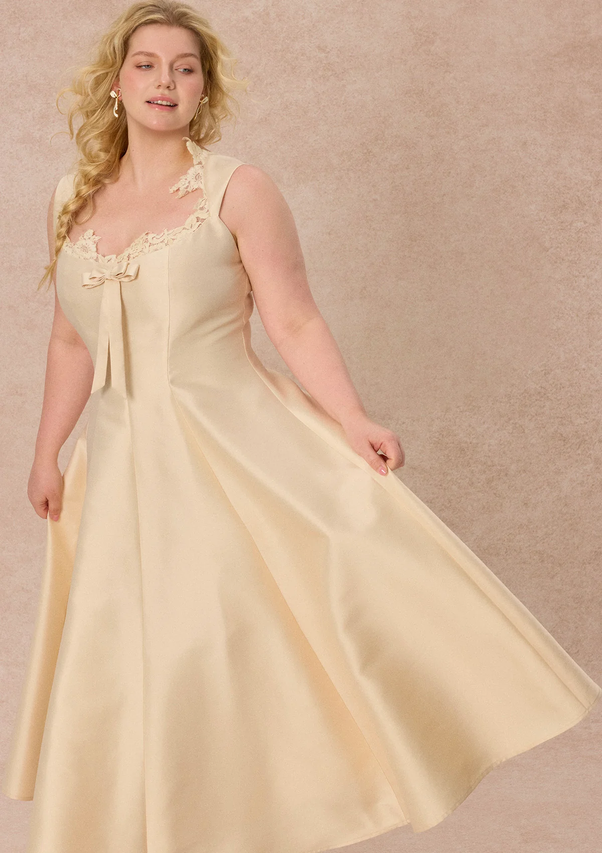 Curve&Plus Castle Vow Dress （White）