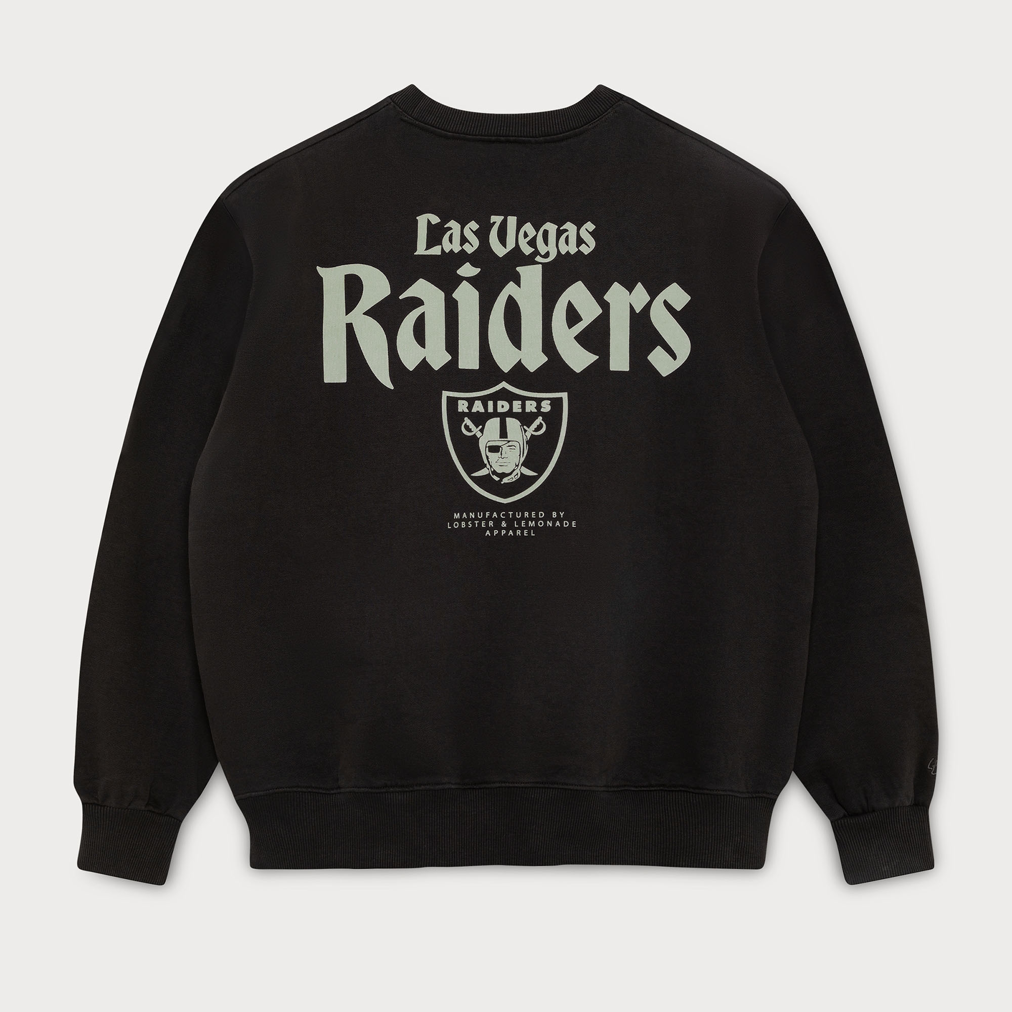 Las Vegas Raiders L&L '96 Classics NFL Crew Sweater Black
