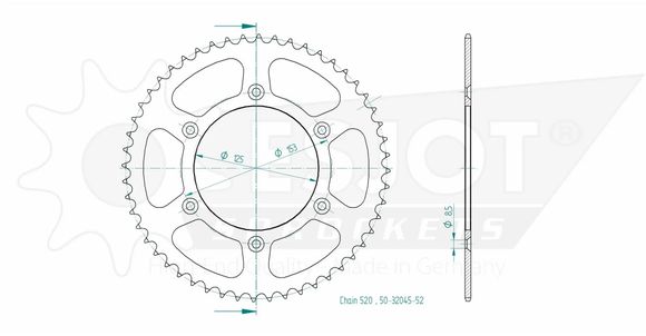 Esjot crown 52 teethRef: Esjo00012A / 12113028