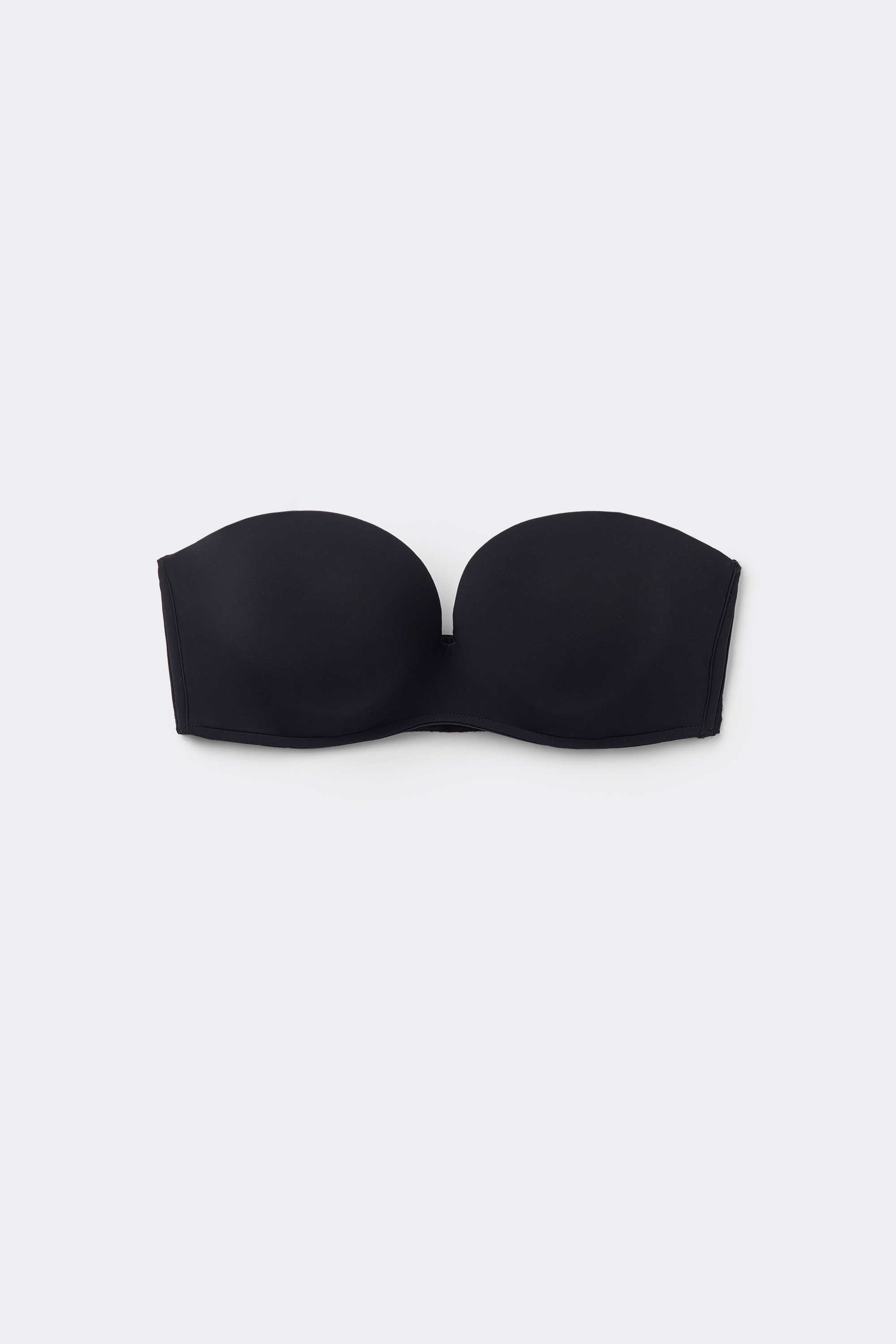 Padded Low-Cut Bandeau Bra in Recycled Microfibre