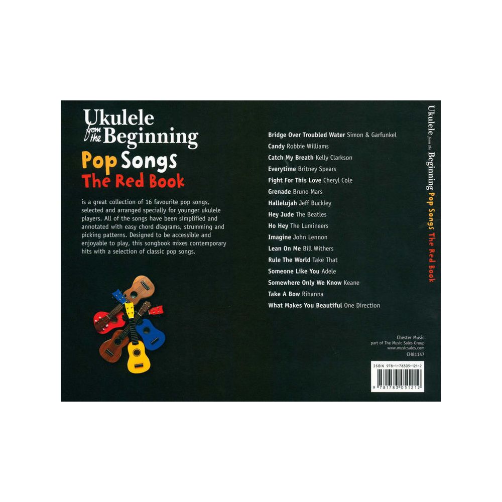 Chester Music Ukulele Beginning Pop Red – Thomann Ireland