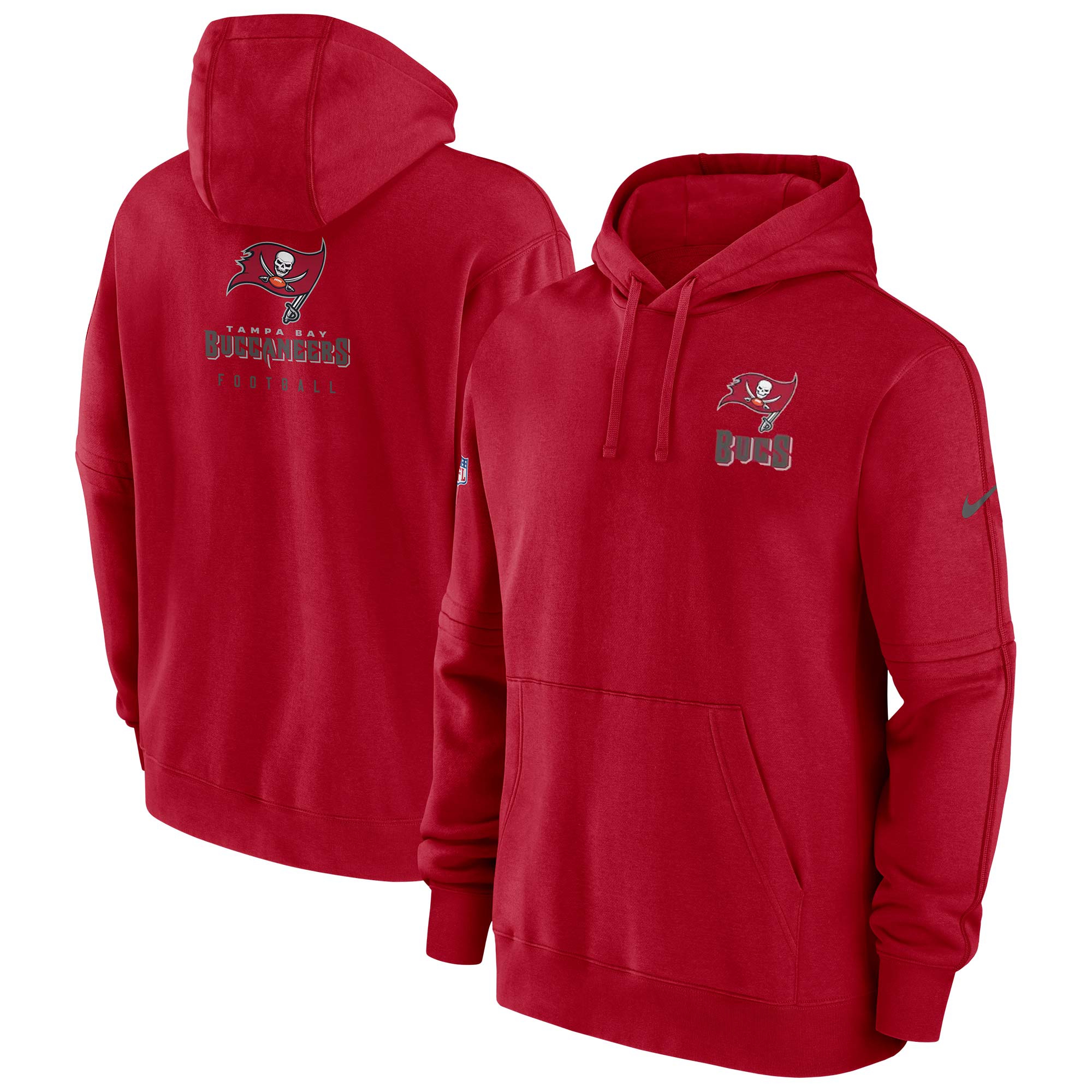Tampa Bay Buccaneers 2023 NFL Sideline Nike Club Hoodie Red