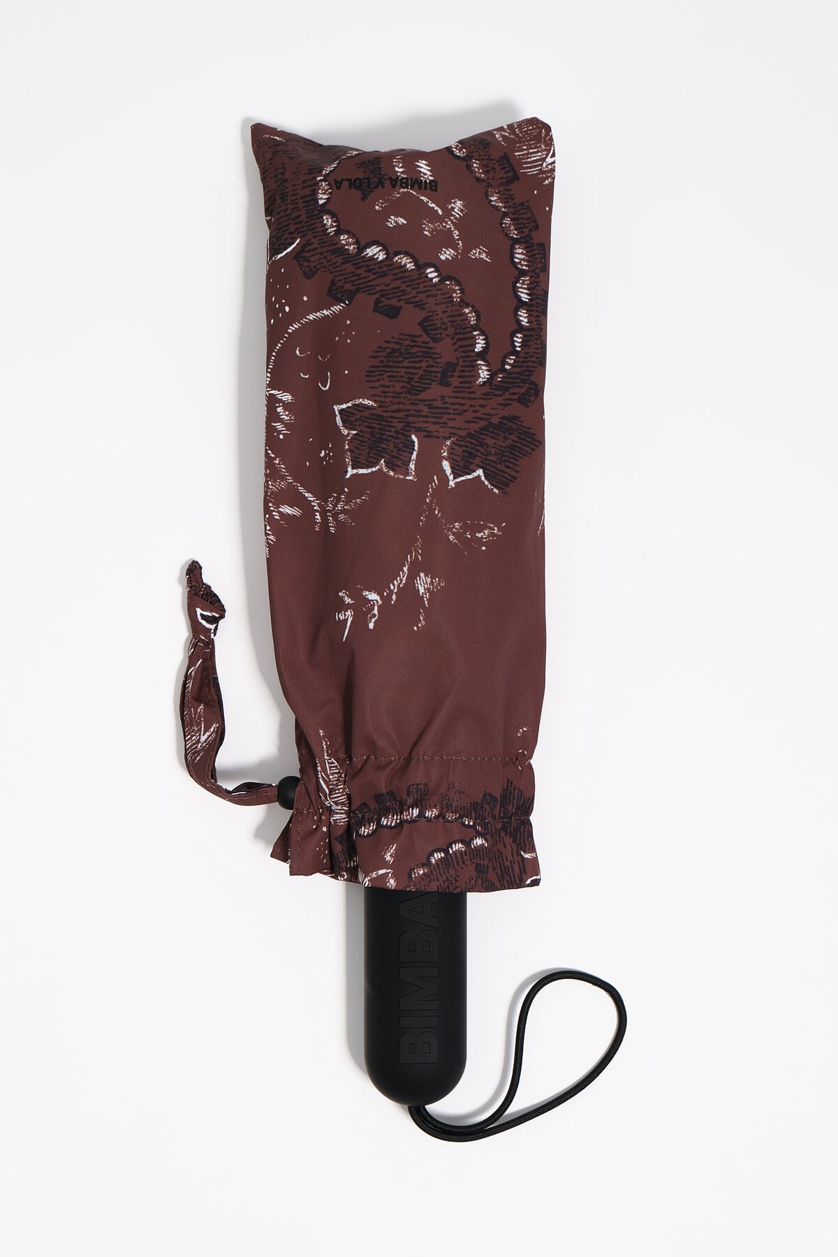 Brown paisley print umbrella
