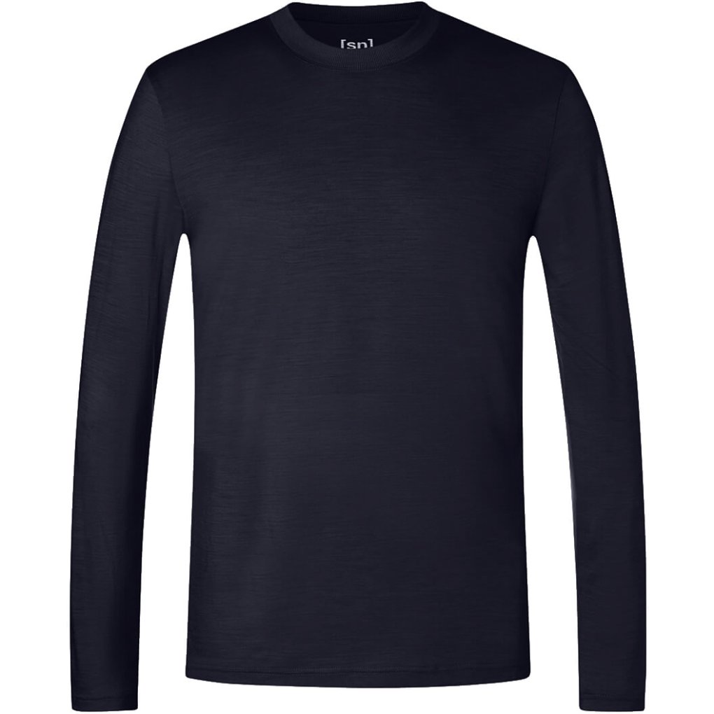 SUPER.NATURAL Casual Rib Bio Longsleeve Men - Jet Black