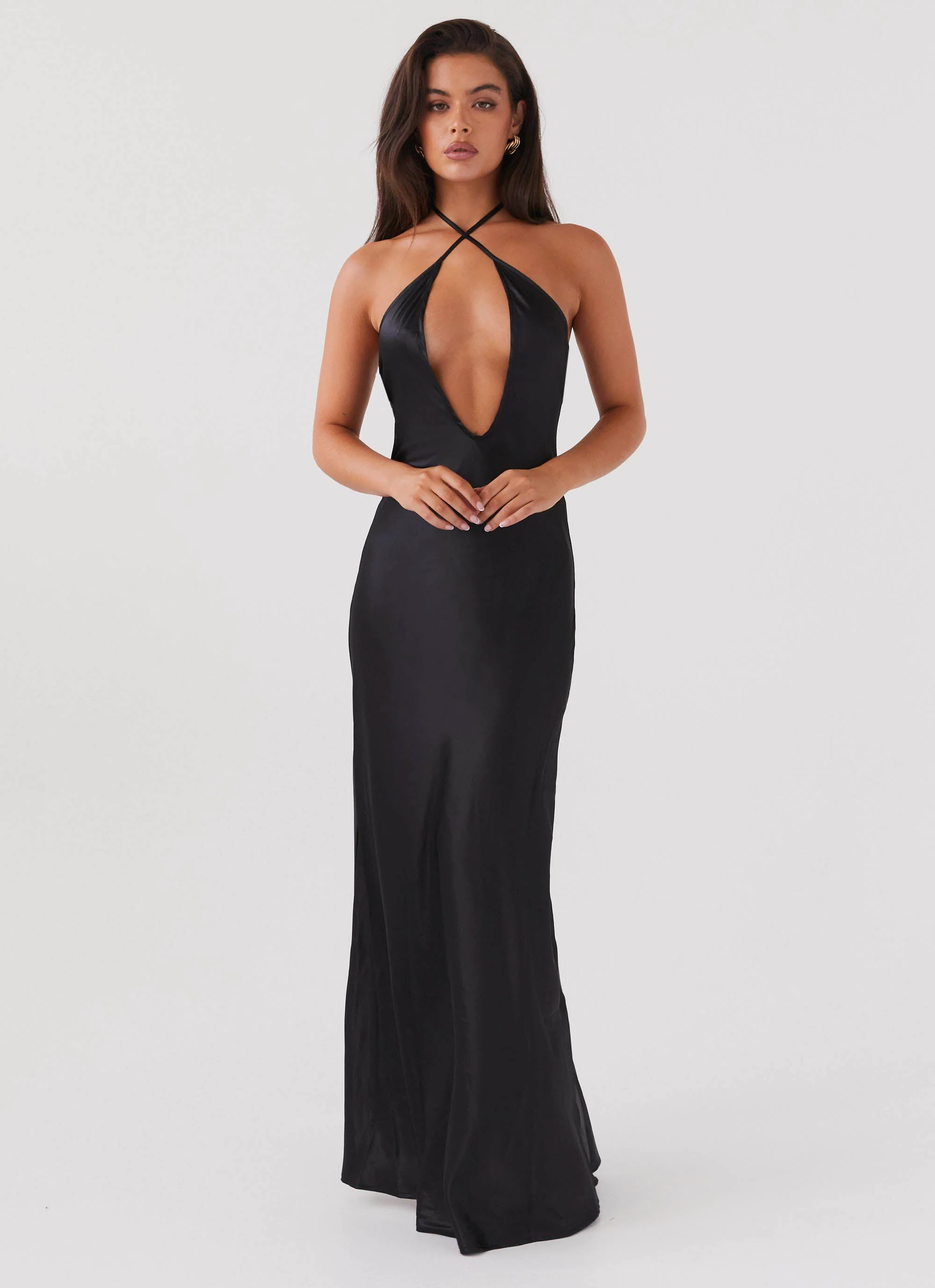 Noir Symphony Maxi Dress - Black