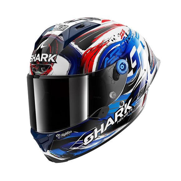 Shark AERON-GP FIM RACING REPLICA ZARCO SIGNATURE Full-Face Helmet - White / BlackRef: SH1798