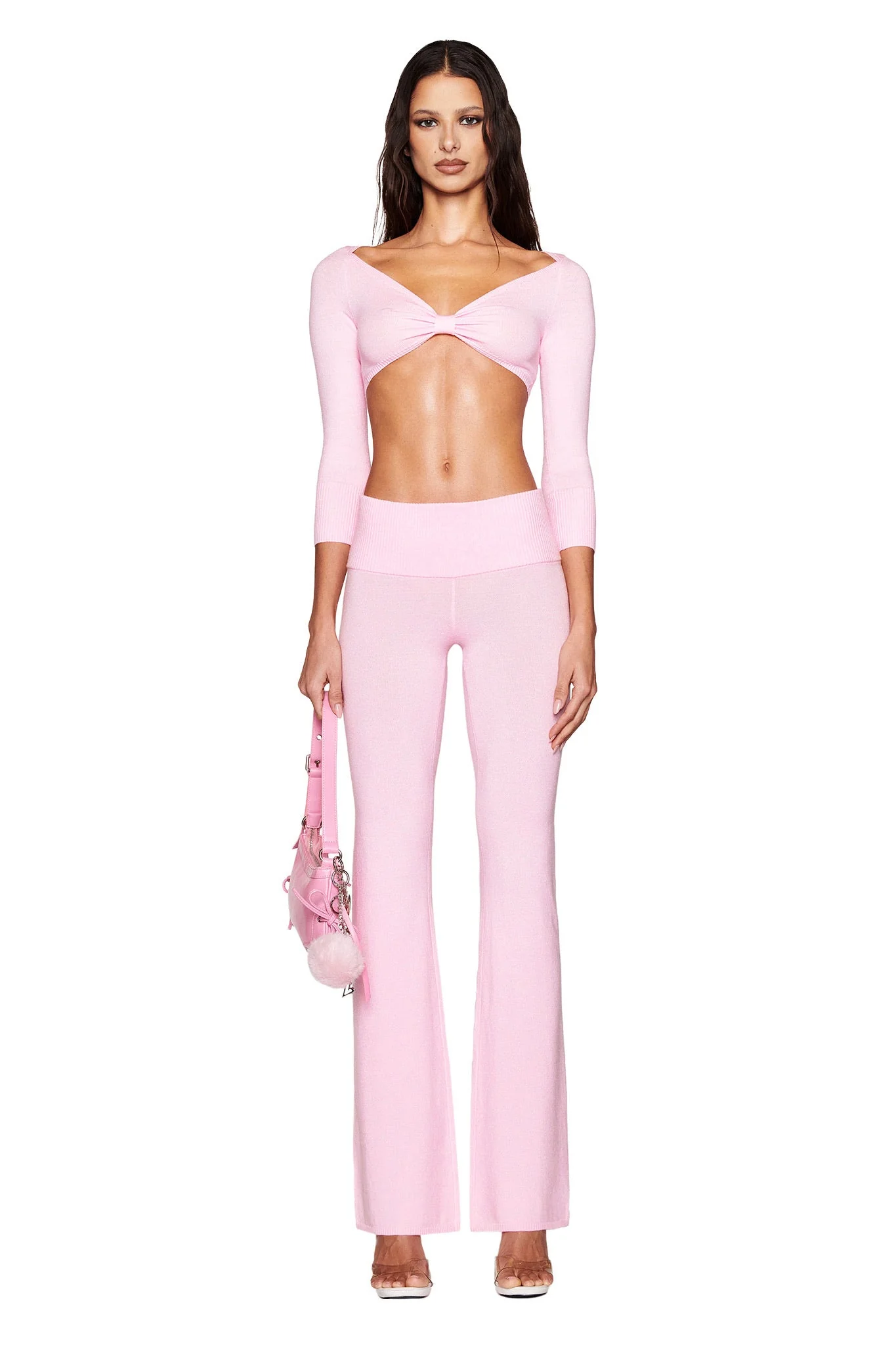 Morgana Crop Top - Pink