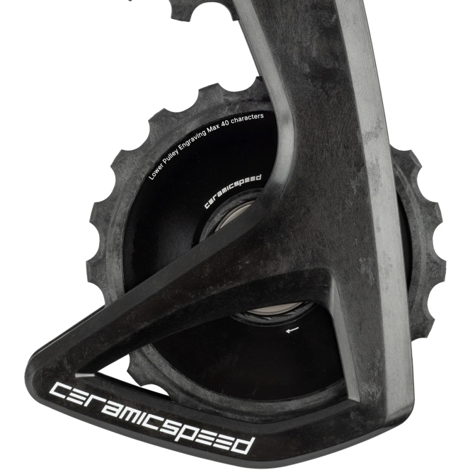 CeramicSpeed OSPW RS Derailleur Pulley System - Alpha Disc | for SRAM RED D1/E1 / Force D1 AXS V2 - black