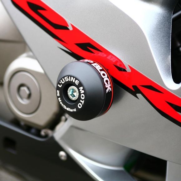 Top Block Frame Sliders Kit - BlackHONDA 600 CBR 600 RR (PC37) - 2003 - 2006Ref: tb0009 / rlh08