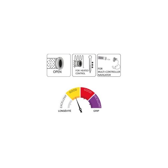 Poignées de guidon Ariete BMW 26/26 MULTI-CONTROLLER/NAVIGATOR Universel - NoirRef : ARE0147 / 02624/LN