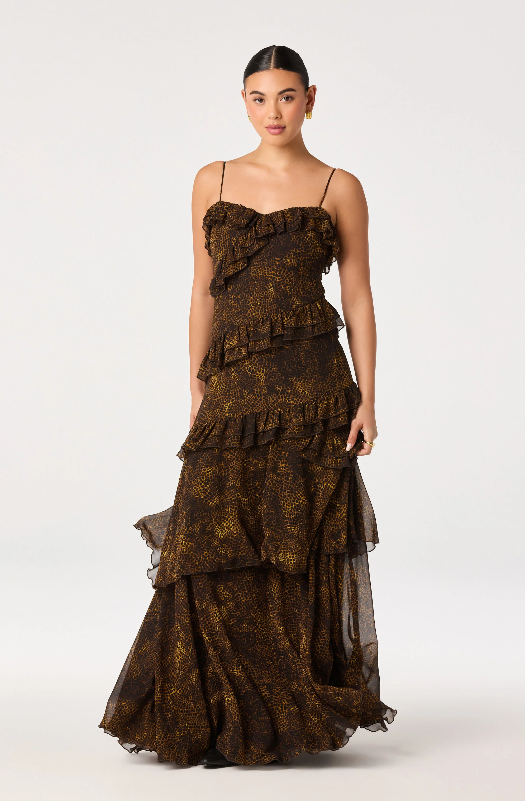 Journee Tiered Maxi Dress