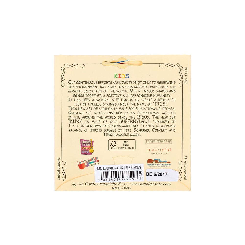 Aquila Kids Multi Color Uke Strings – Thomann Ireland