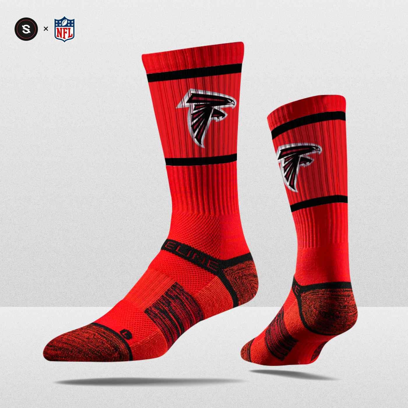 Atlanta Falcons Strideline Premium NFL Crew Socks