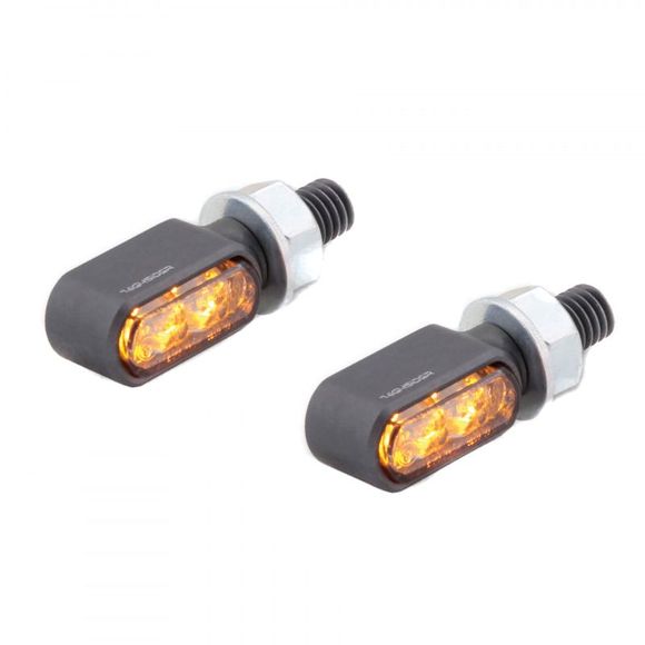Highsider LITTLE BRONX LED indicator (Pair) Universal - GrayRef: HGI0195