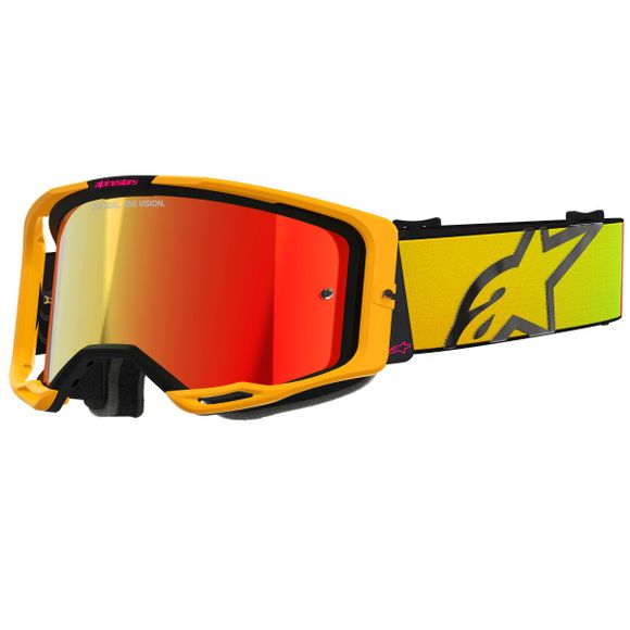 Alpinestars VISION 8 CORP IRIDIUM 2025 cross goggles - Yellow / PinkRef: AP3722 / 5101625-5023-OS