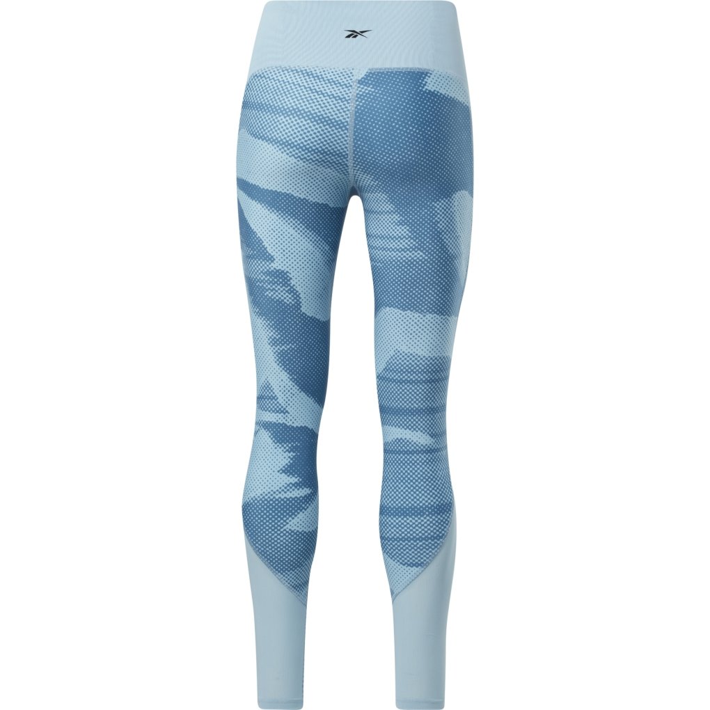 Reebok Lux Perform Tights AOP Women - steely blue