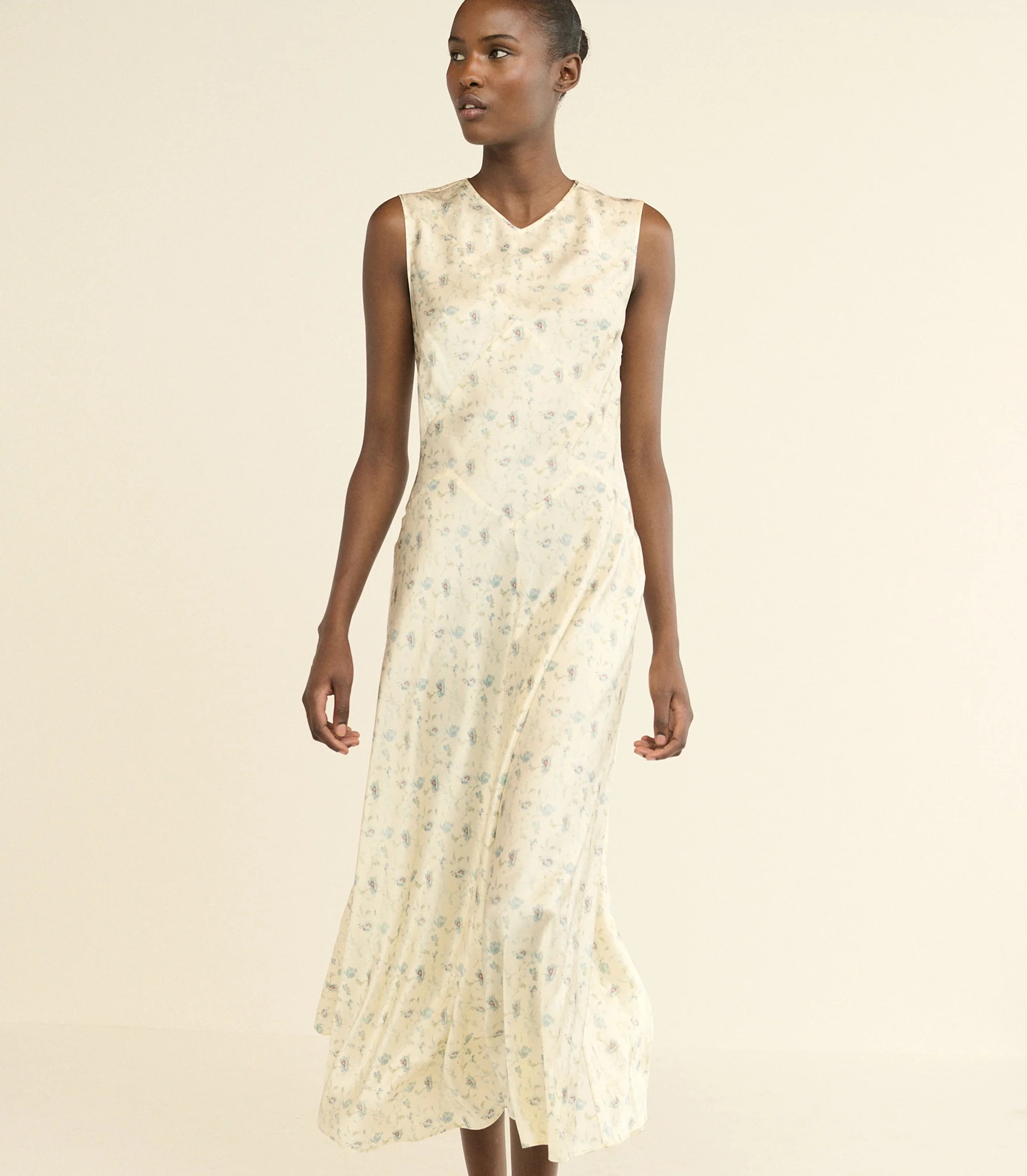 Adelana Midi Dress - Camellia Bloom