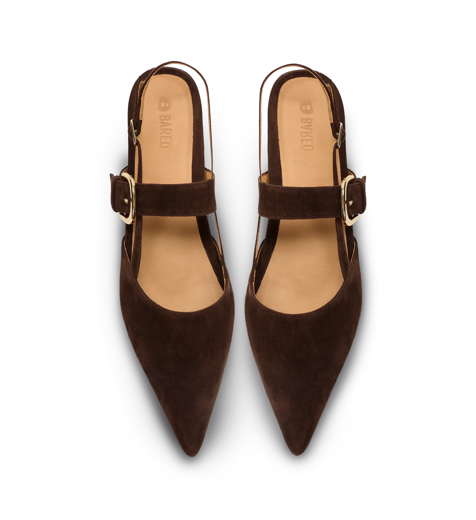 Eider Espresso Brown Suede Flats