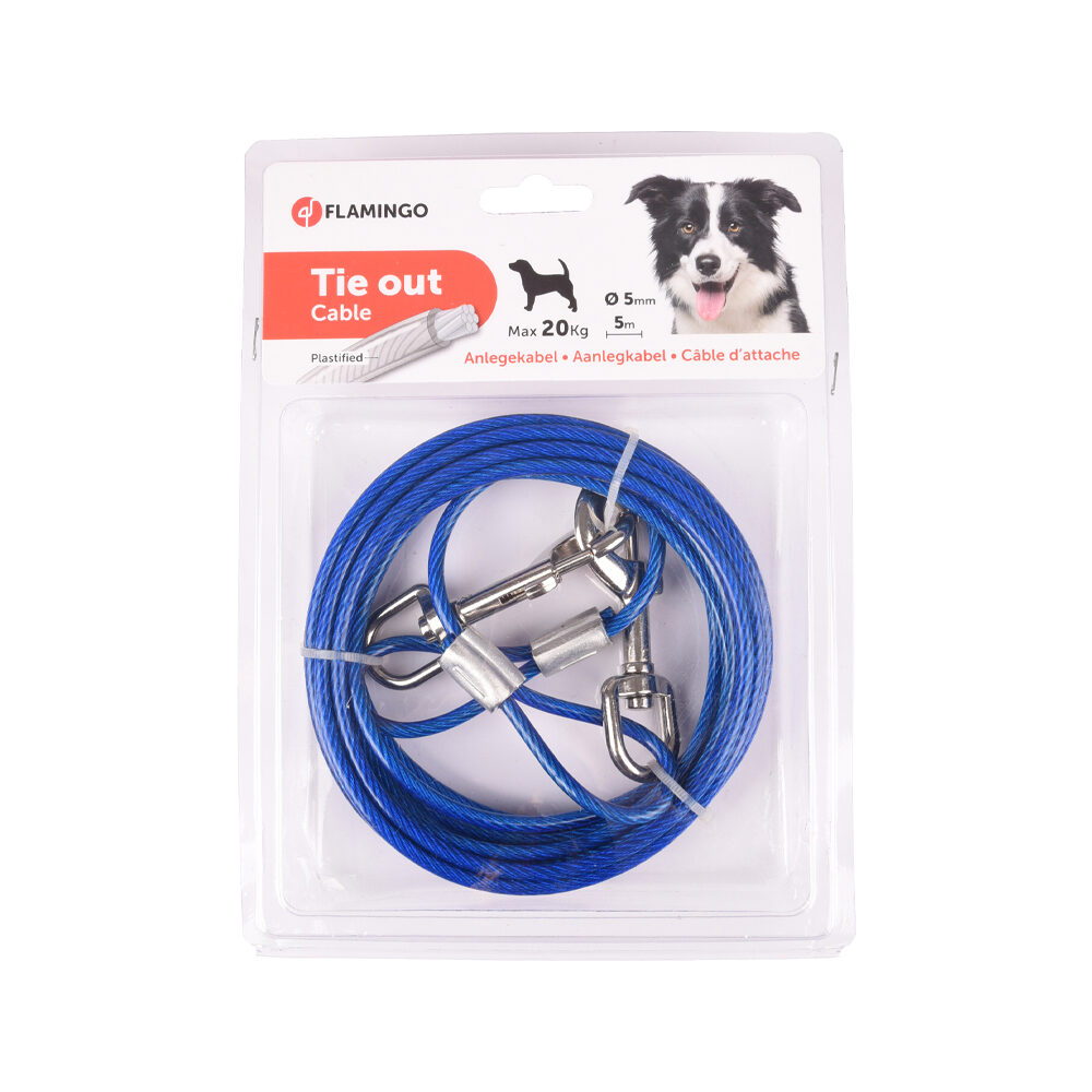 Flamingo Dog Tie-Out Cable - 3 metres