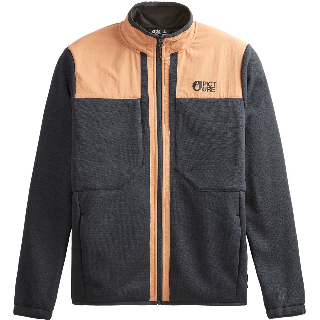 Picture Dauwy Fleece Mid Layer - Dark Blue-Latte