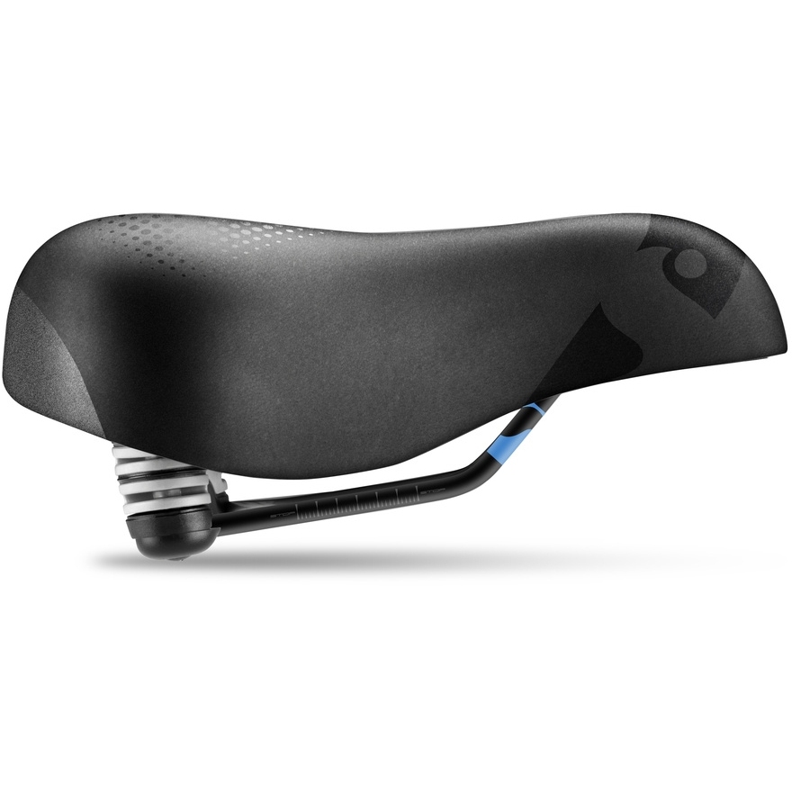 Sportourer Zeta Gel Flow Hi-Viz Saddle - black