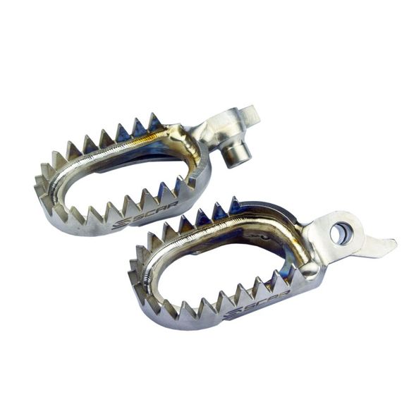 Repose-pieds Scar TITANE ANTI BOUE - GrisYAMAHA 450 YZ 450 F - 2023Ref : SCR0101 / S1517AM