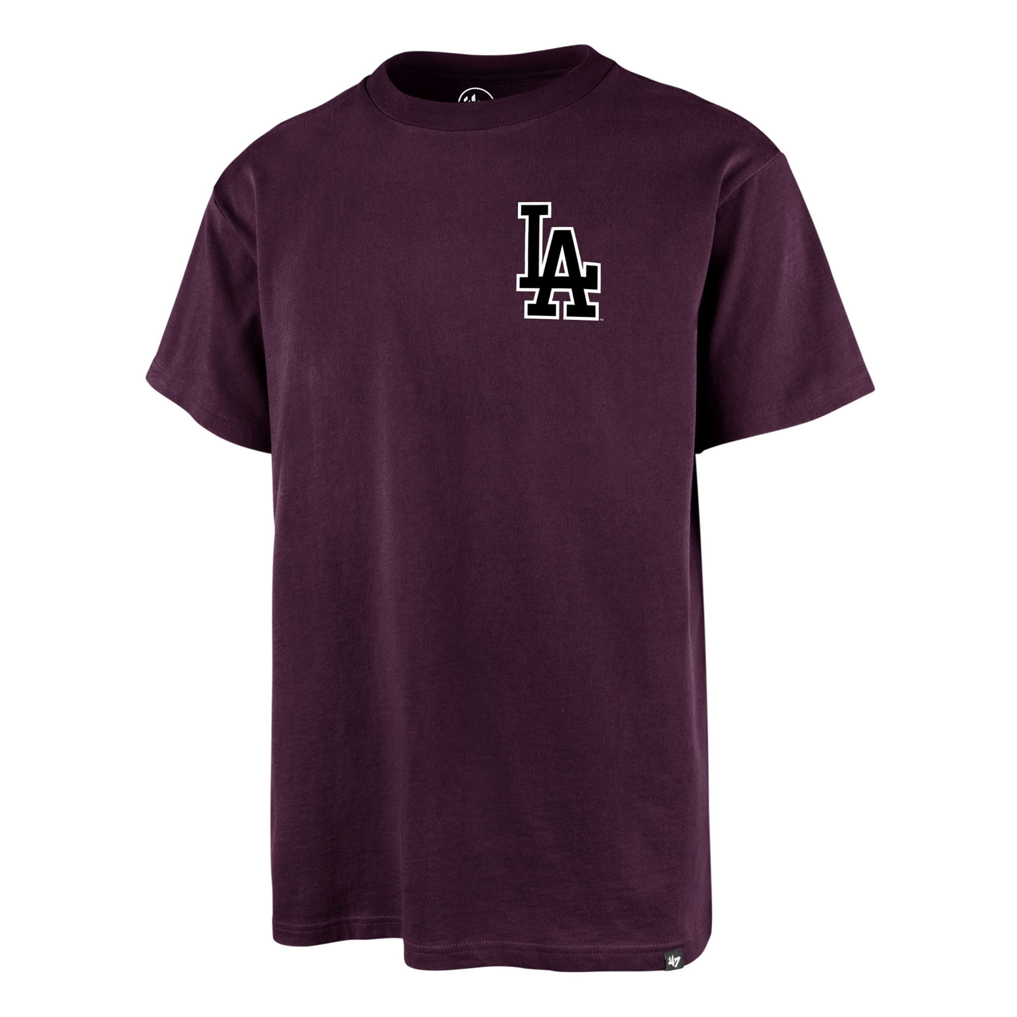 Los Angeles Dodgers Alternate Logo Backer '47 Echo MLB T-Shirt Purple