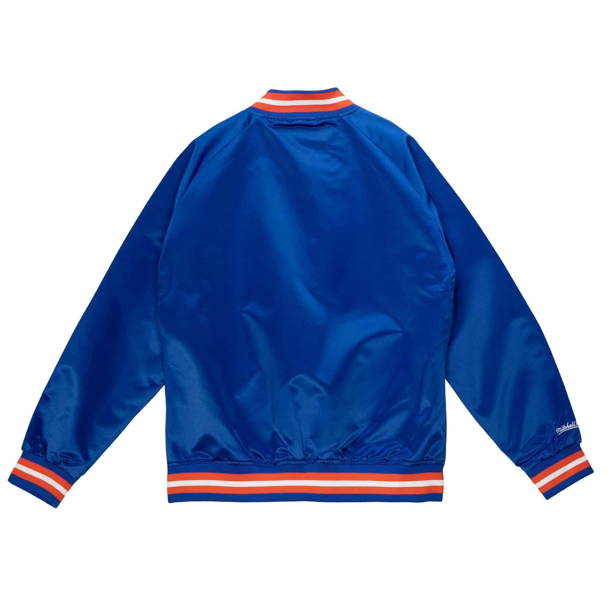 Denver Broncos Mitchell & Ness Lightweight Satin NFL Jacket Blue
