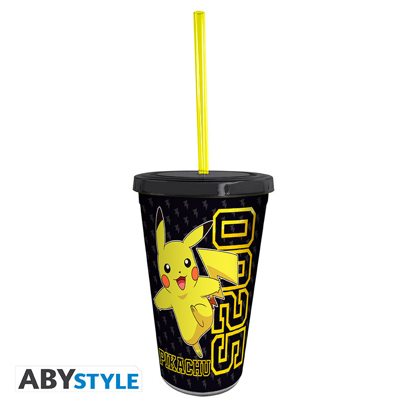 POKEMON Tumbler with straw Pikachu Collage