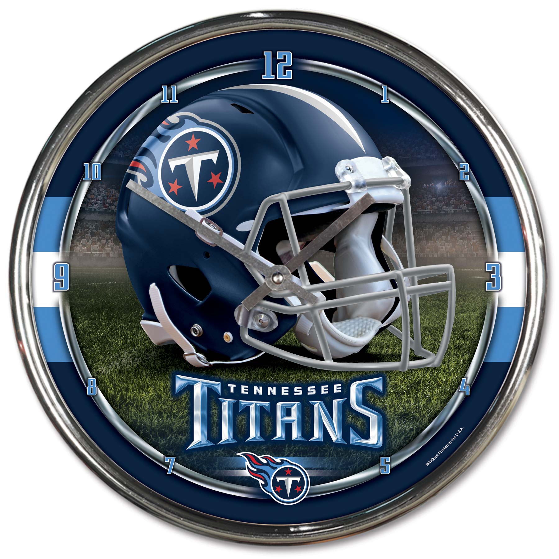 Tennessee Titans WinCraft Chrome NFL Wall Clock