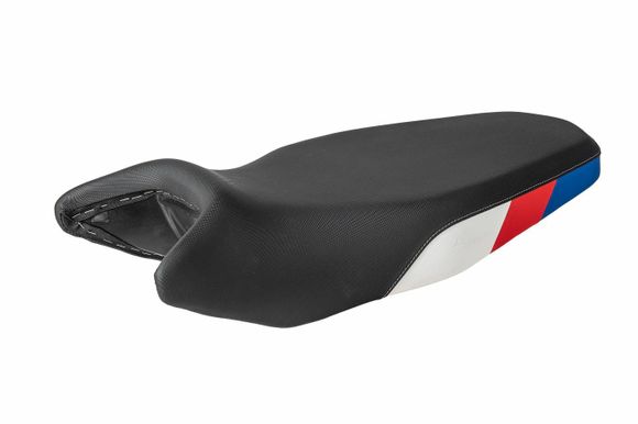 Heated Touratech Red blue Fresh Touch comfort saddle - HighBMW 900 F 900 GS - 2024 - 2026Ref: Trt00198A / 01-083-5902-0