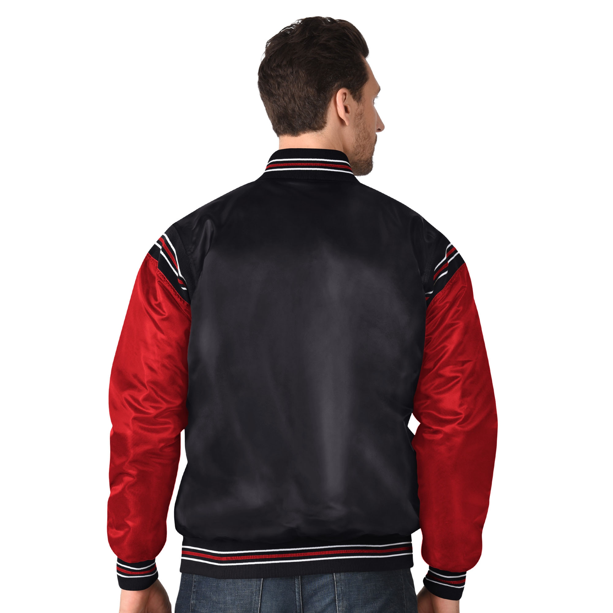 Detroit Red Wings Enforcer NHL Varsity Satin Jacket