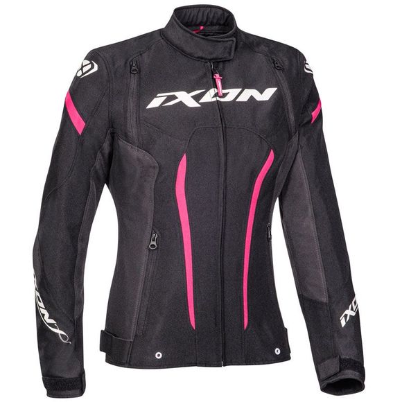 Blouson Moto Ixon STRIKER LADY - Noir / RoseRef : IX1431