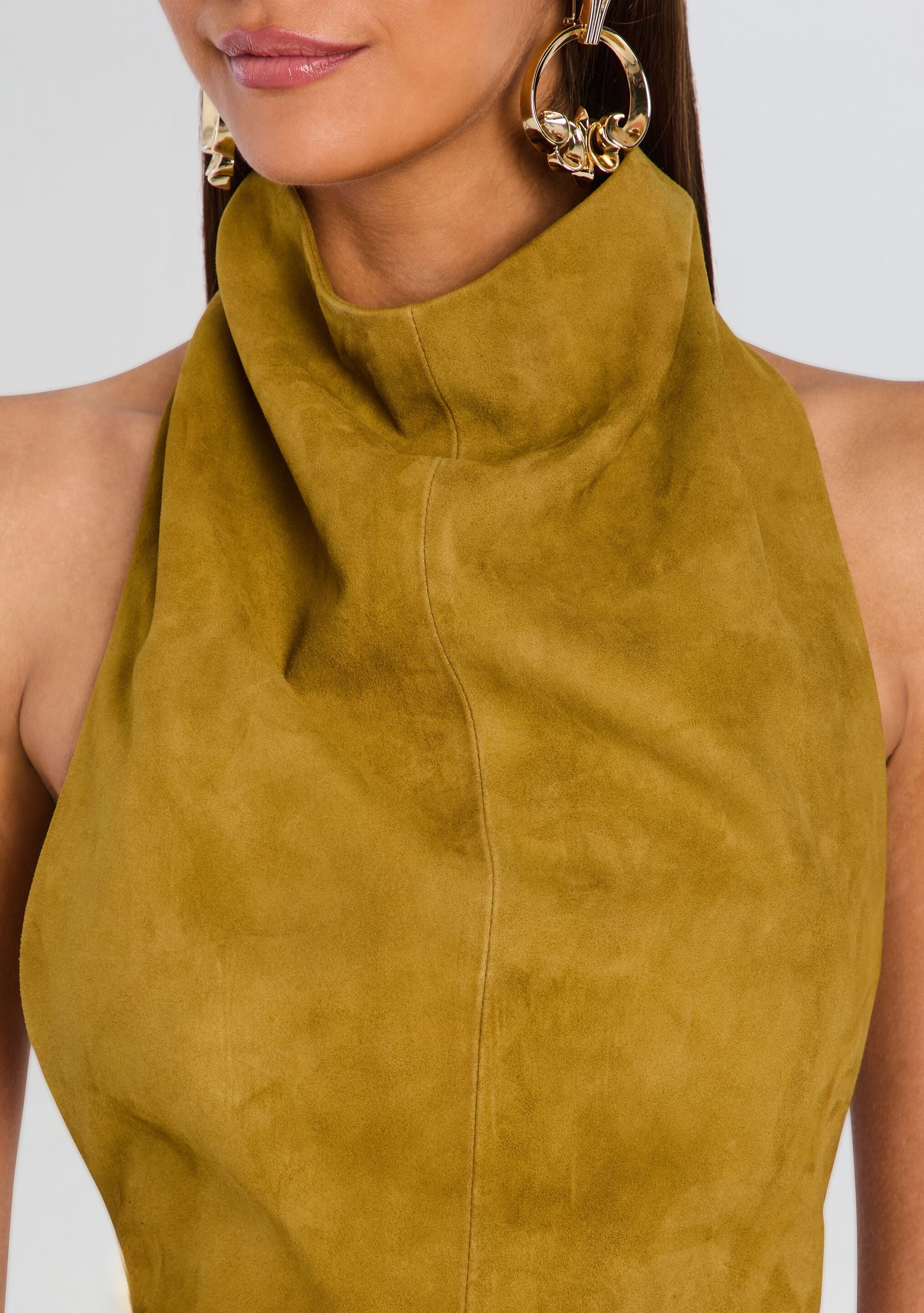 Zoriel Suede Dress