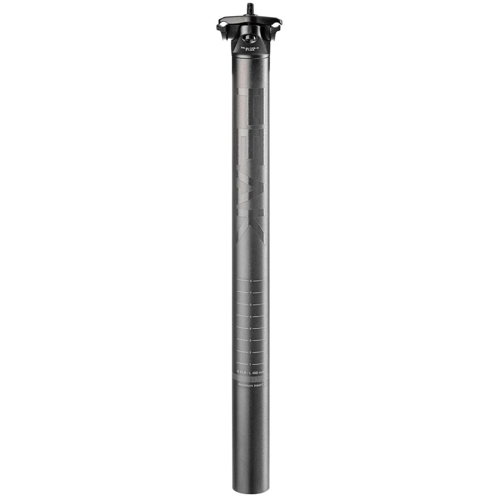 Deda Mud Peak Seatpost - 20mm Setback - 27.2mm - polish on black (POB)