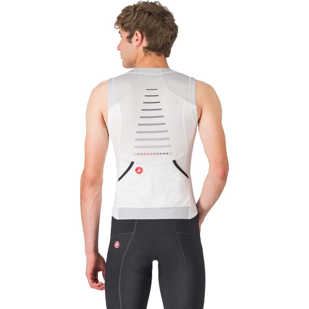 Castelli Free Speed 3 Top Men - white/silver grey 101
