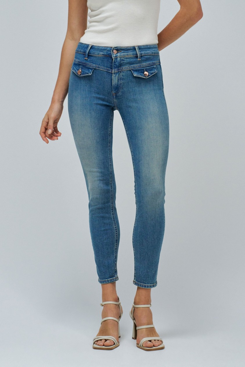 DESTINY PUSH UP CROPPED SKINNY JEANS