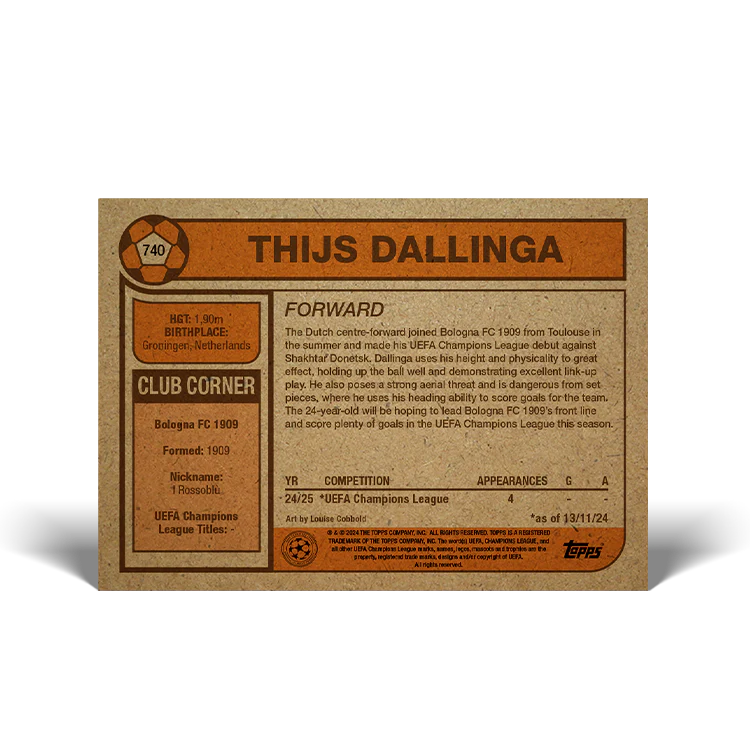 UCC Living Set Card 740 - Thijs Dallinga