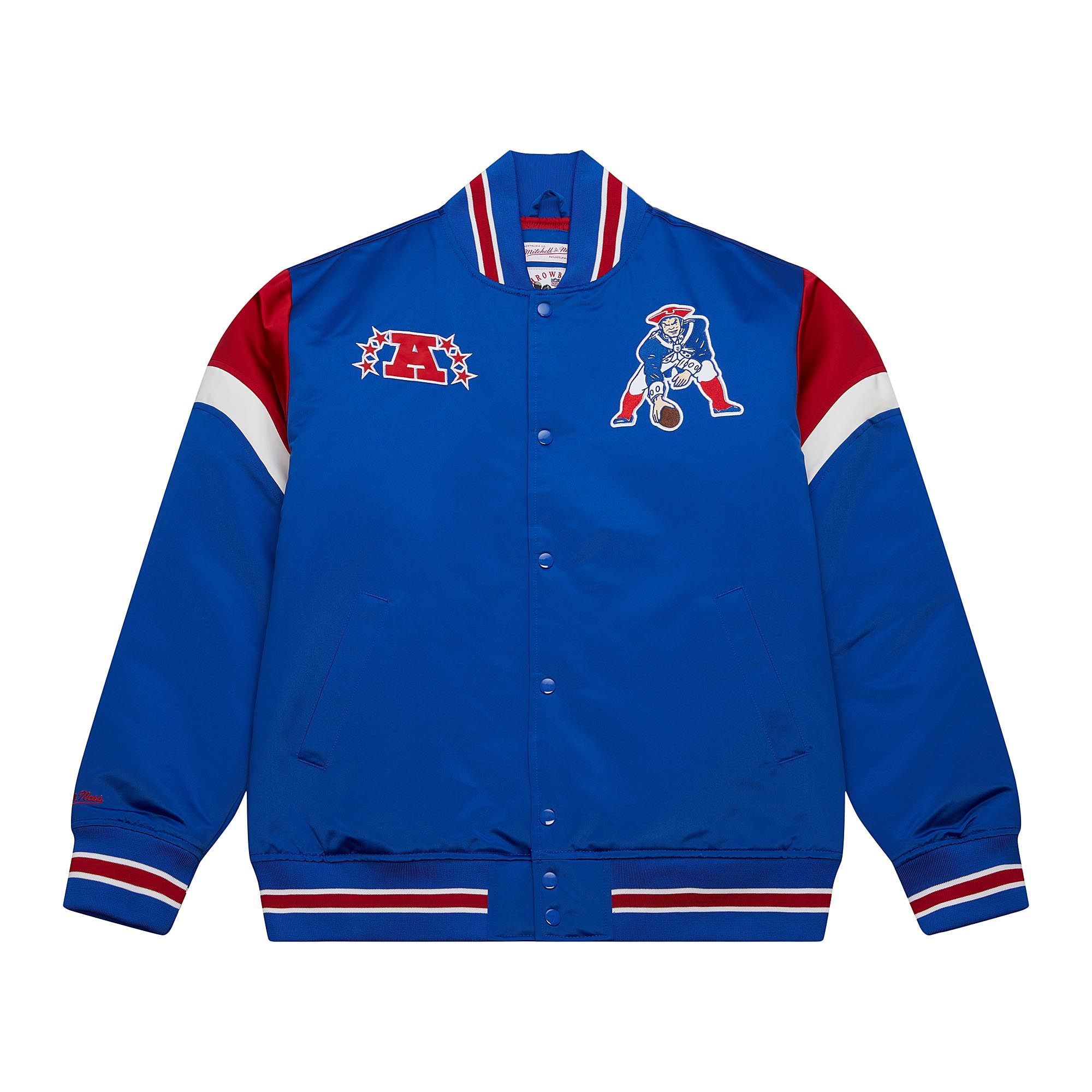 New England Patriots Mitchell & Ness Heavyweight Satin NFL Jacket