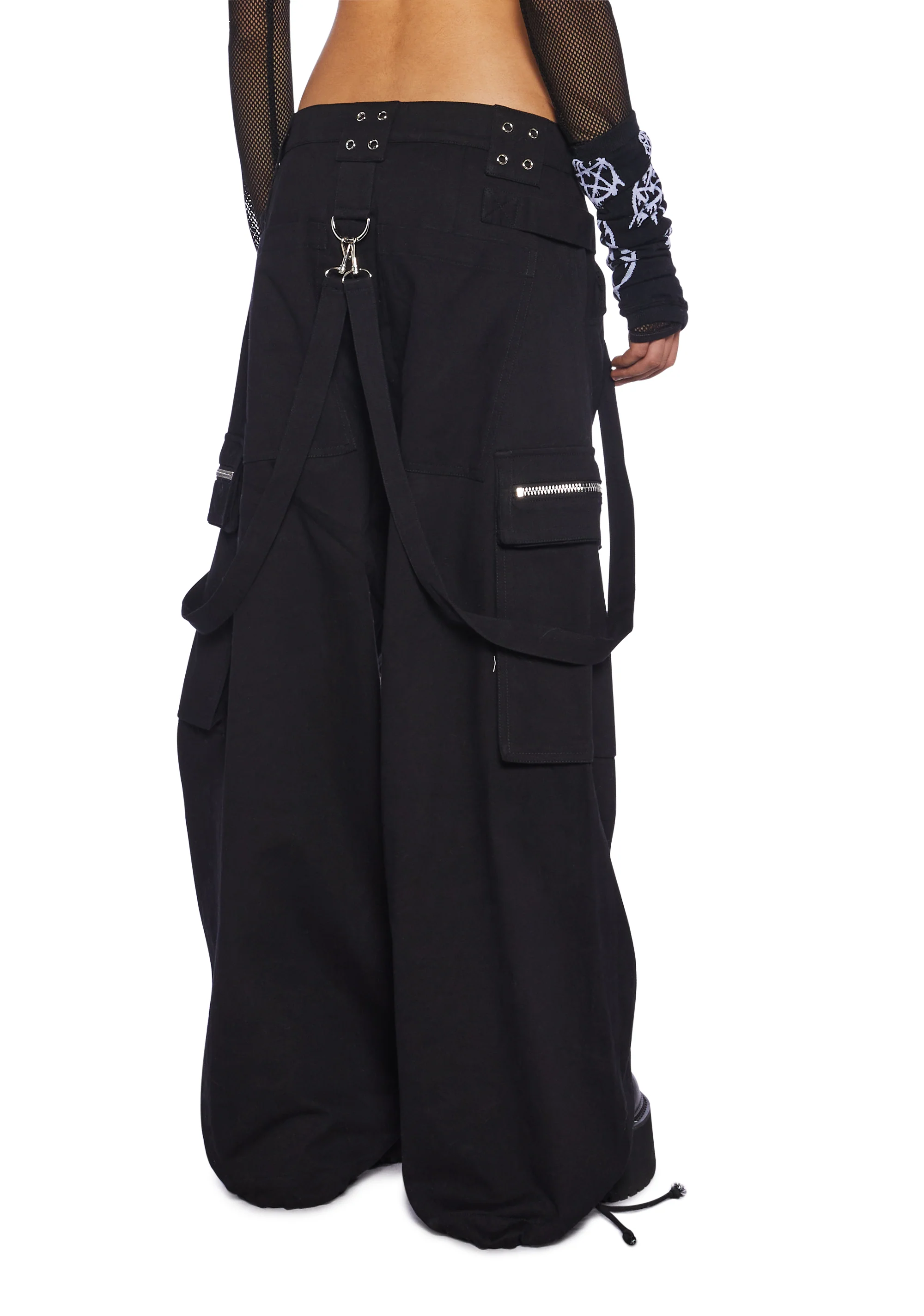 Ghoulish Glow In The Dark Wide Leg Pants