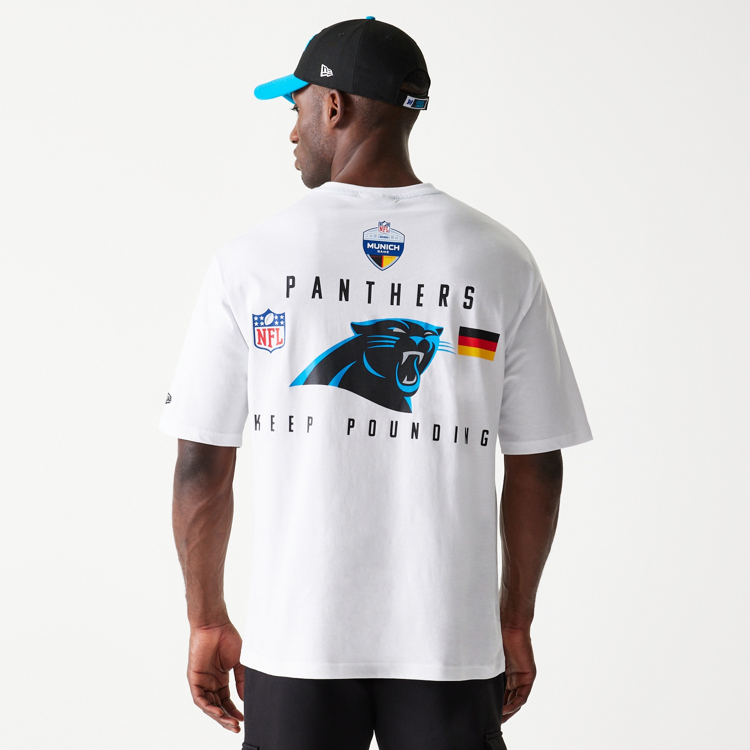 2024 NFL Munich Game Carolina Panthers Slogan T-Shirt White