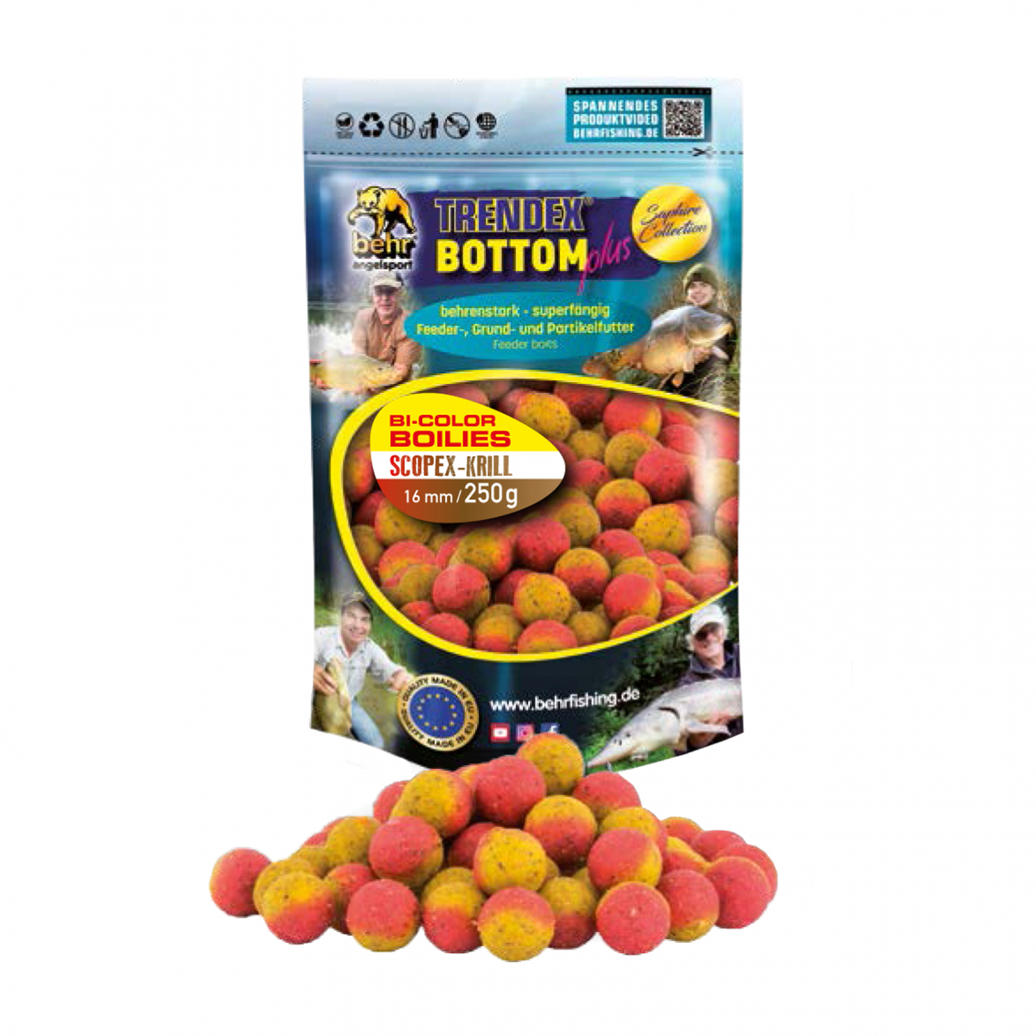 Behr Bi-Colour Boilies (Scopex Krill)
