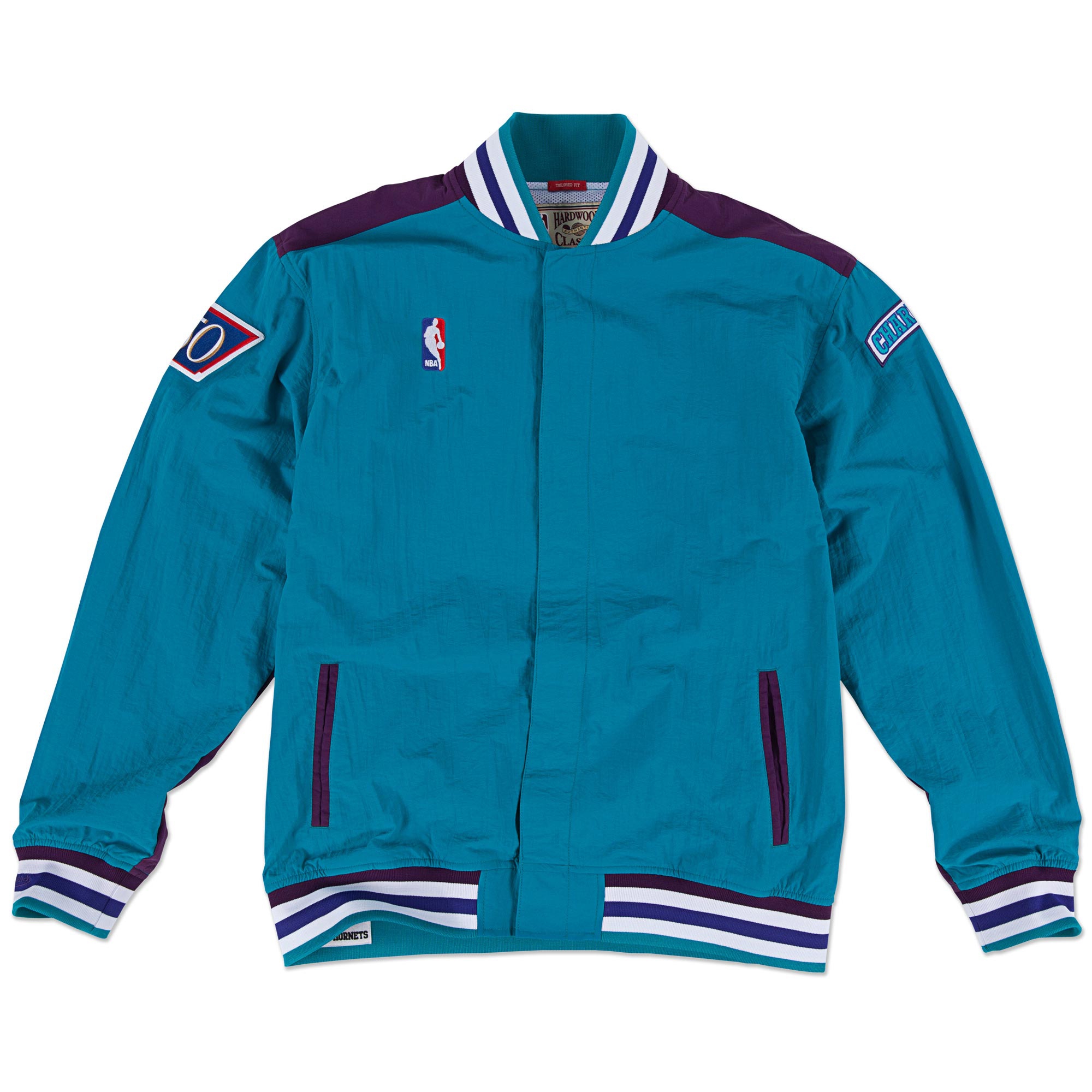 Charlotte Hornets 1996-97 Authentic Warm Up NBA Jacket Teal