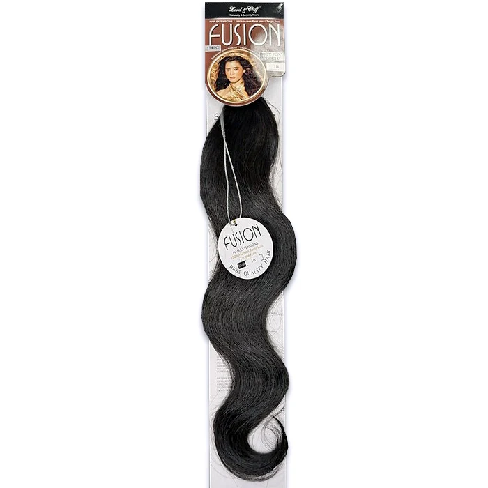 Lord & Cliff Fusion Glue Tip 100% Remy Human Hair Extension Weave - BODY PONY/ BODY WAVE 12/16/20