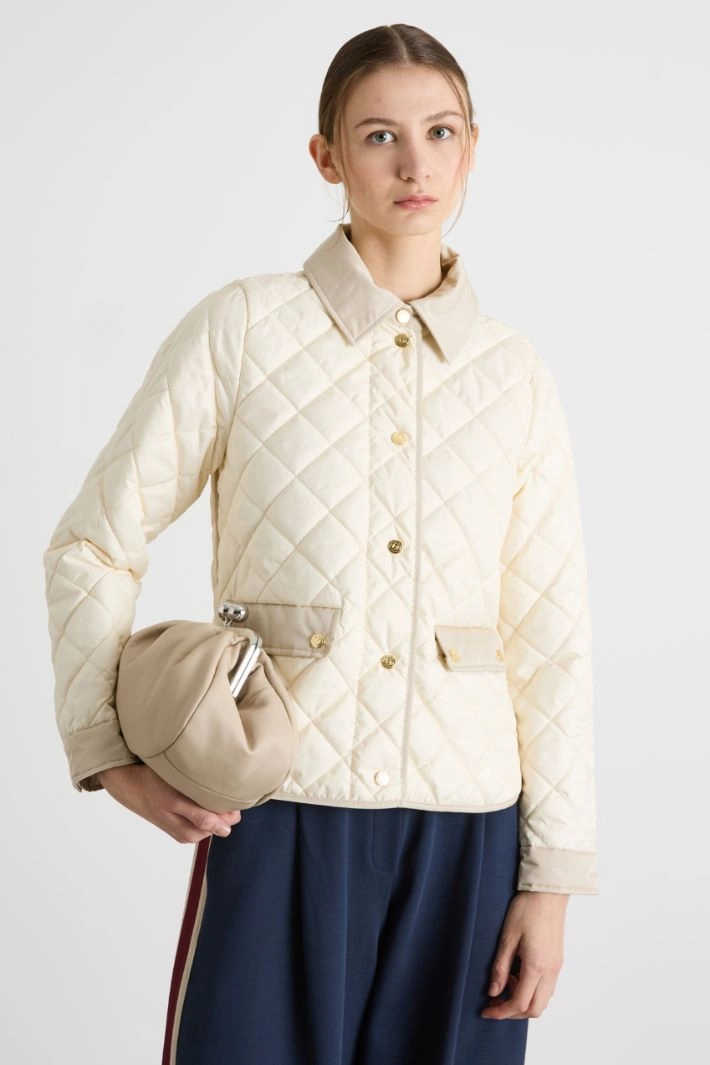 Padded jacket - WHITE BEIGE