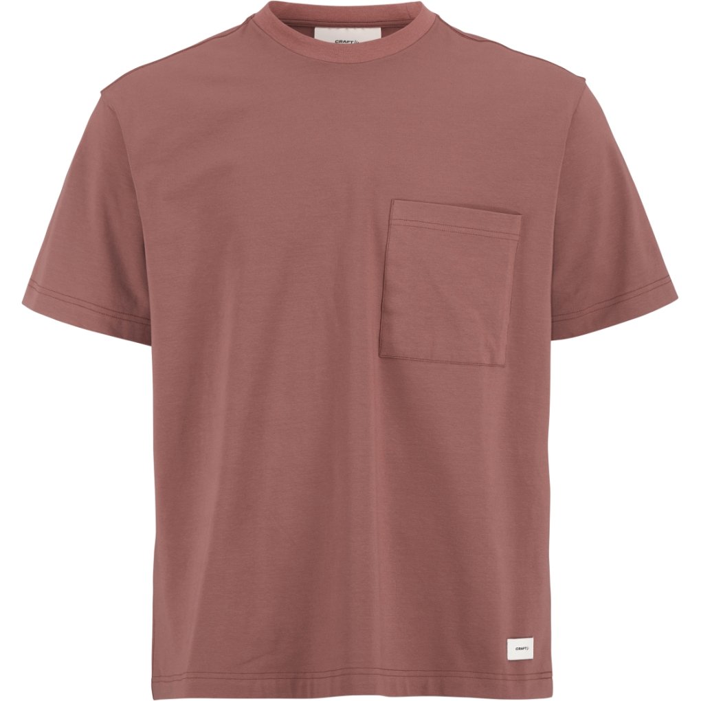 CRAFT Collective Relaxed Short Sleeve Tee Men - Rose Brown