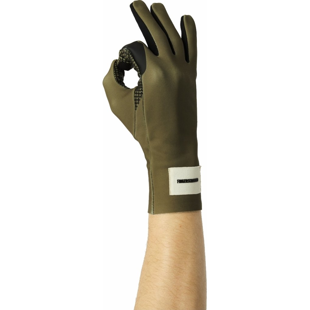 FINGERSCROSSED Mid Season Cycling Gloves - Olive