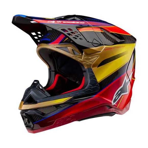 Alpinestars SUPERTECH S-M10 cross Helmet - ERA 2023 - Yellow / RedRef: AP3234